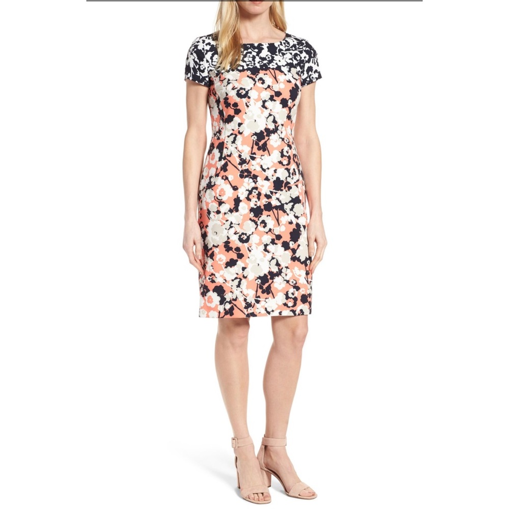 Hugo Boss Women Boss Donisa Floral-Print Sheath Dress
